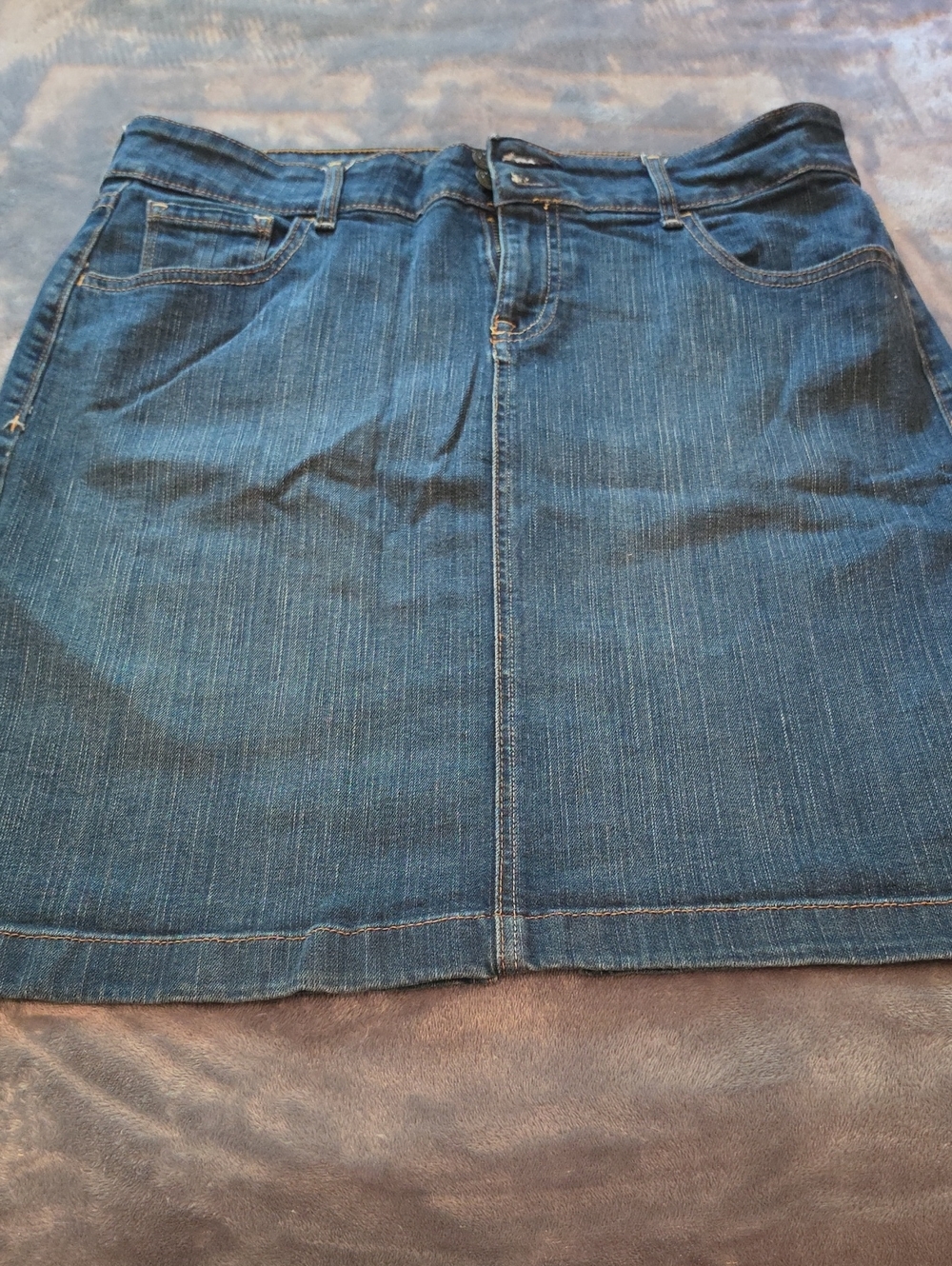 Old Navy Dark Blue Denim Mini Skirt